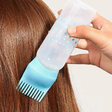 Toothed Shampoo Bottle: 120ml, Leak-Proof, Dyeing Accessory