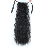 Strap-style wig ponytail for women European and American fashion cornrows curly hair fluffy strap-style ponytail braid manufacturer ready stock