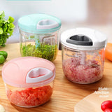 Multifunctional Vegetable And Fruit Manual Chopper (Pink) - Shop N Save