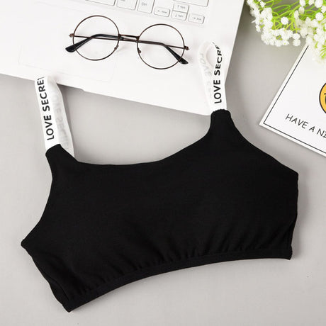 Seamless Bras Detachable Padded Sling Cotton - Black - Shop N Save