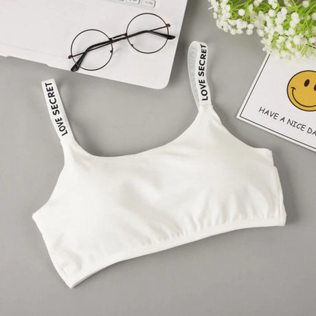 Seamless Bras Detachable Padded Sling Cotton - White - Shop N Save