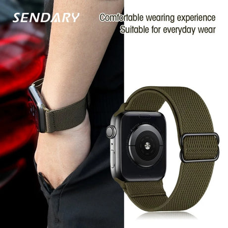 Nylon Loop Strap For Apple Smartwatch Belt Multi Color
