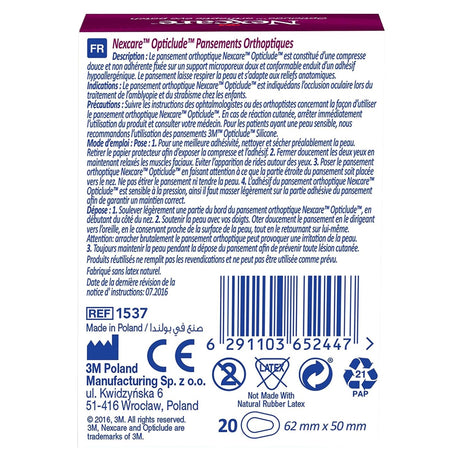 Nexcare™ 1537 Opticlude Orthoptic Eye Patch, Junior, 20/box