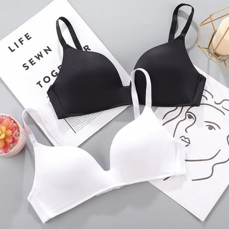 European Style Seamless Soft Women Bra - Black - Shop N Save