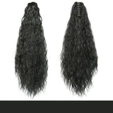Foreign trade ponytail wig female curly small curly hair gripper type long ponytail braid chemical fiber found goods