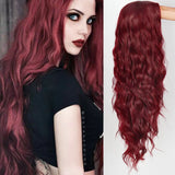 European & American Fiber Wigs: Corn Permed, Long Curls, Water Ripples