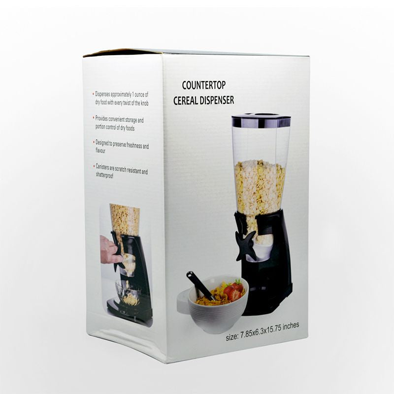 Single Countertop Cereal Dispenser (White)