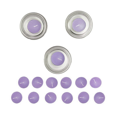Love Life Scented Candle 3Pc Stand + 15Pcs Candle Set 4.5X23.5X8 cm (Lavender).