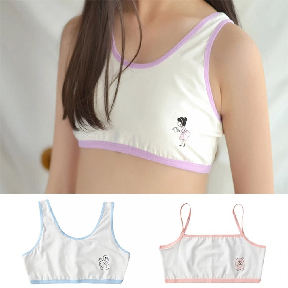 Soft Cotton Student Girl Bra Cartoon - Yellow - Shop N Save