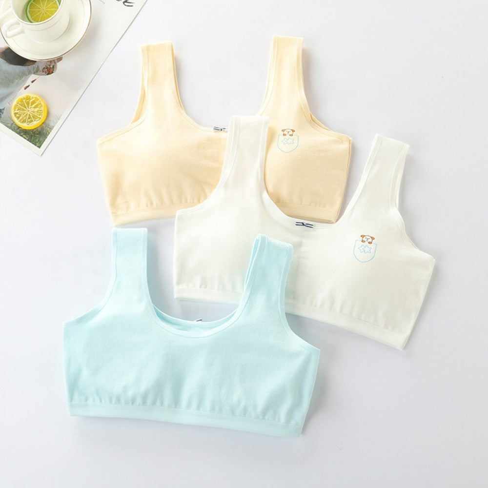 Soft Cotton Printed Bra For Women - White - Shop N Save