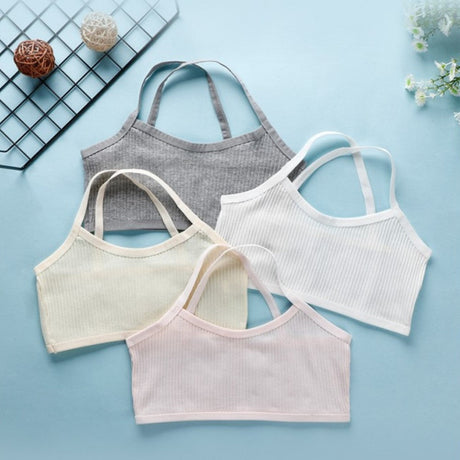 Breathable Cotton Camisole Vests Women Bra - White - Shop N Save