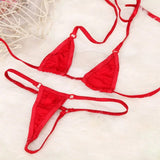 Women Micro Thong Underwear Bra Micro Bikini Brazilian Orange - Shop N Save
