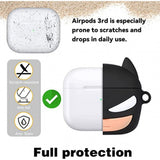 Cartoon 3D Earphone Case For Airpods 1 2 Silicone Cover Batman