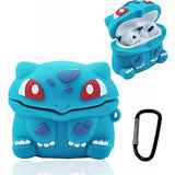 Cartoon 3D Earphone Case For Airpods 1 2 Silicone Cover - Blue