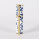 Blue And White Porcelain Vintage Perfume Sub-bottles PU Leather Glass Bottle