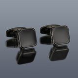 Men's Cufflinks Fashion Square Drop Oil Simple 4 Colors