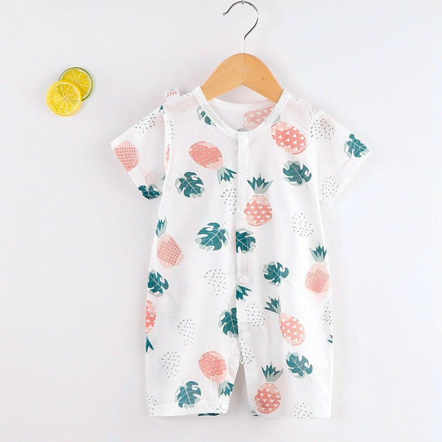 Baby Jumpsuit Newborn Romper Short-Sleeved Thin Romper Infant Baby Bag - Shop N Save