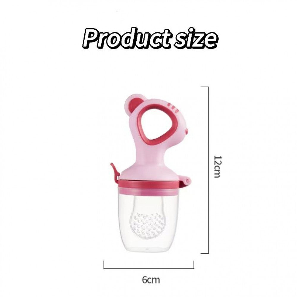New Born Fruit And Vegetable Silicone Bite - Pink - Shop N Save