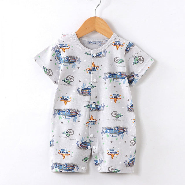 Baby Jumpsuit Newborn Romper Short-Sleeved Thin Romper Infant Baby Bag - Shop N Save