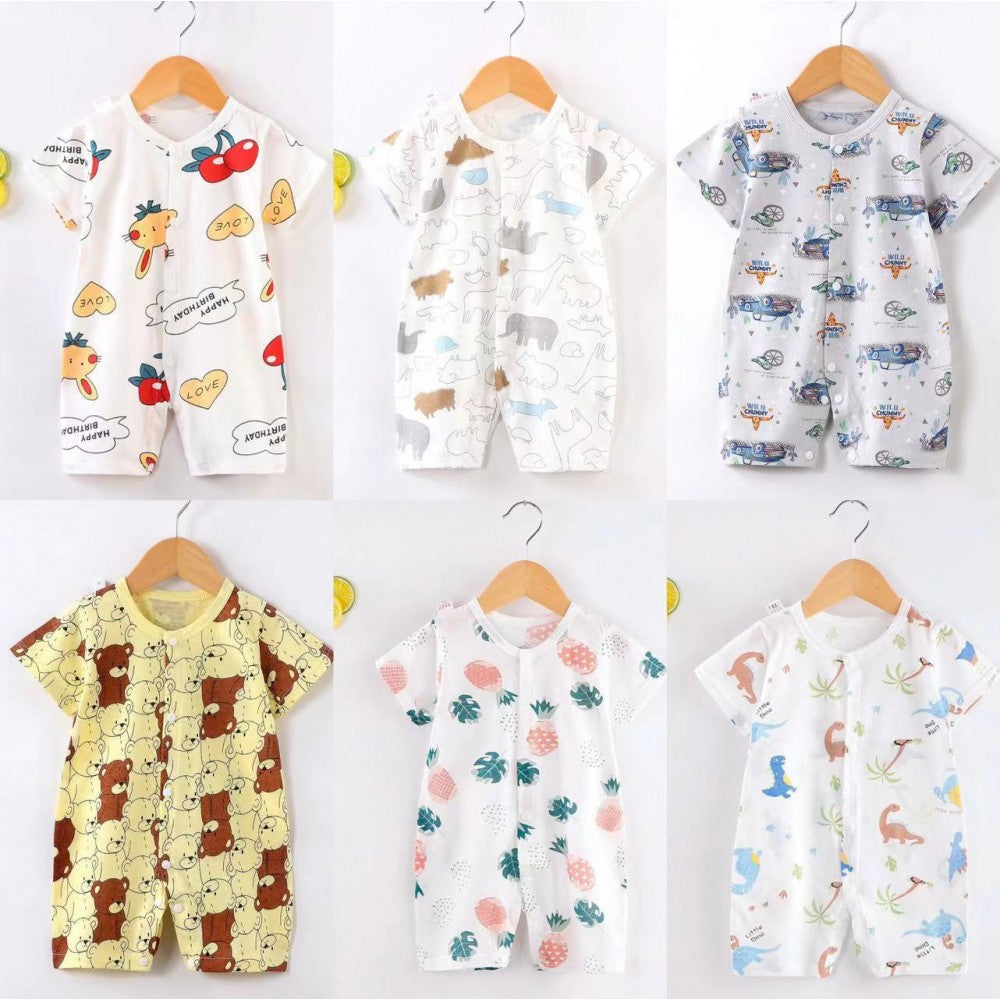 Baby Jumpsuit Newborn Romper Short-Sleeved Thin Romper Infant Baby Bag - Shop N Save