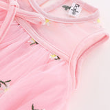 Sleeveless Lace and Knee Full Cotton Vest Princess Dress - Shop N Save