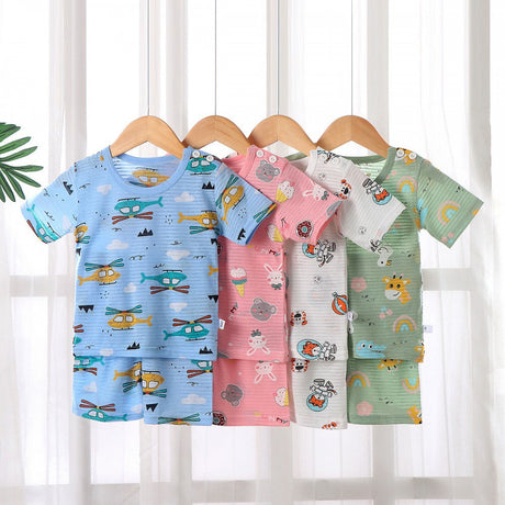 Summer Short-Sleeved T-Shirt New Born Clothing Matching Set - Shop N Save