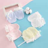 Anti-Scratch Cotton Adjustable New Born Protective Gloves - Shop N Save