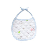 3 PCs Set Multi Pint Baby Bib Pure Cotton New Born Saliva Towel Blue - Shop N Save