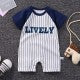 Newborn Pajamas Pure Cotton Short-Sleeved Baby Jumpsuit - Blue - Shop N Save