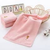 Pure Cotton new born Towel 25x50cm - White - Shop N Save