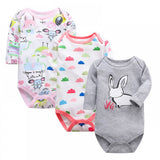 Newborn Long Sleeved Jumpsuit Romper - gray - Shop N Save