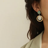 AENSOA 2023 Earrings: Korean Geometric, Candy Colors for Women - Shop N Save