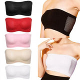 New Breathable Mesh Tube Bra Strapless Crop Top - Black - Shop N Save