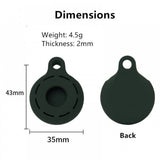 Silicone Case For Airtag Anti Lost Key Chain Dark Green