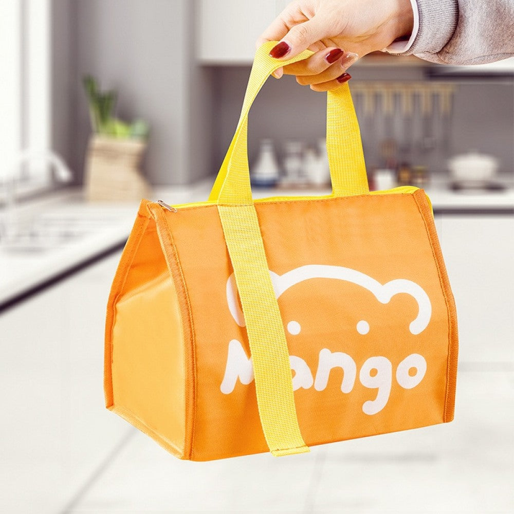 Cartoon Thermal Lunch Box Bags For Waterproof Food Storage - Orange