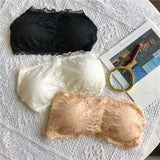 Ladies Breathable Crop Top Strapless Bra - Black - Shop N Save