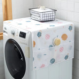 Refrigerator Dust Proof Printed Cover With Storage Bag Washable - Multicolor