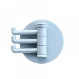 Multi Functional 3 Branch Rotating Wall Hook - light Gray