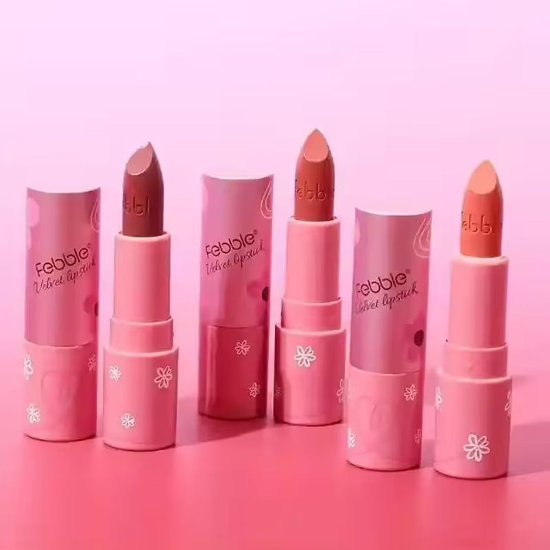 Febble Velvet Lipstick: Luxurious Matte Finish for Stunning Lips 1 pcs (02)