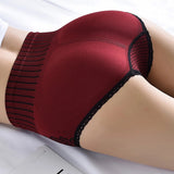 Women Seamless Panties Underwear Female Waist Hip Lifting Red - Shop N Save