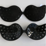 Self Adhesive Breathable Strapless Silicone Bra - Black - Shop N Save