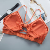 Cross-Border Strap Base Ring Bra - Peach - Shop N Save