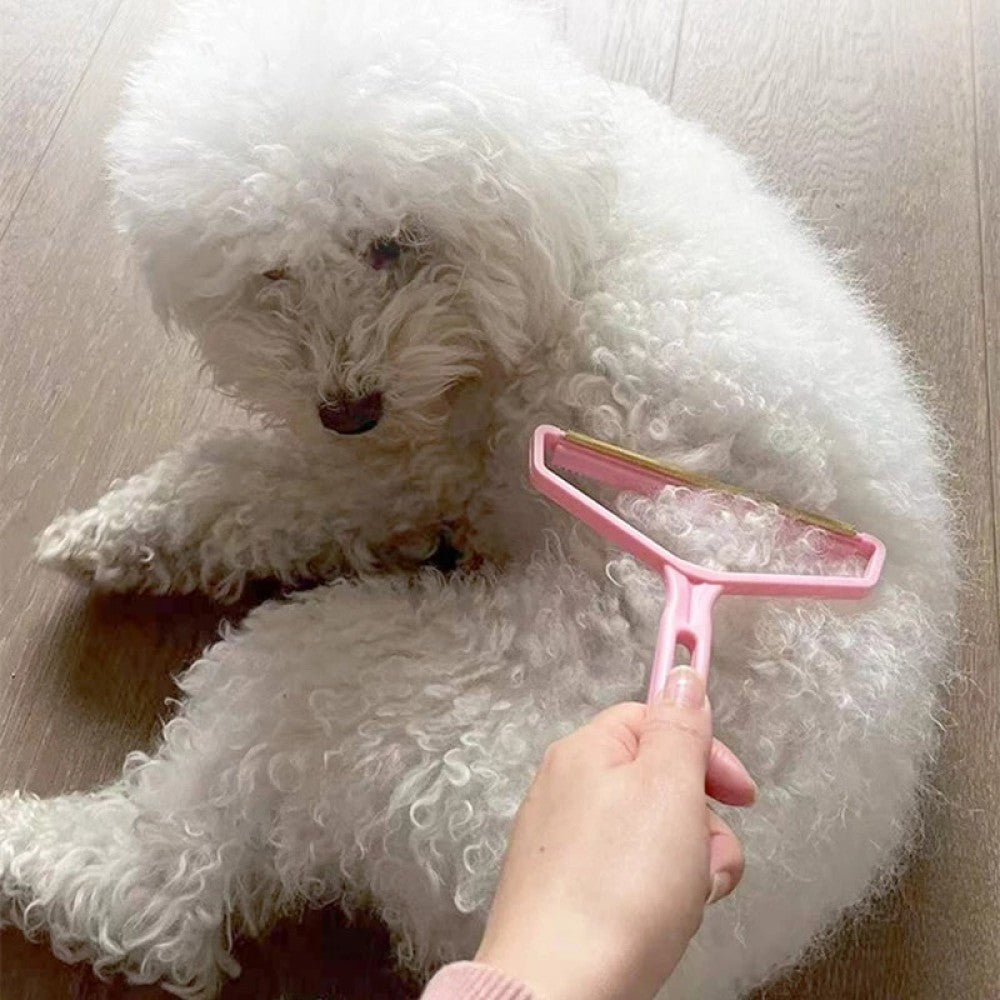 Portable Manual Hair Removal Carpet Wool Coat Clothes Shaver Pink