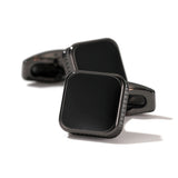 Men's Cufflinks Fashion Square Drop Oil Simple 4 Colors