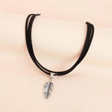 Geometric Crescent &amp; Moon Horn Choker: Handmade Pendant Necklace - Shop N Save