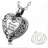 European And American Retro Heart-shaped Perfume Bottle Necklace