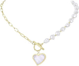 Light Luxury Love Pendant: High-End Pearl Necklace - Shop N Save