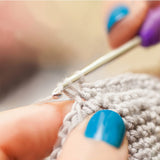 9 Pcs Colored Handle Crochet Sweater Handle Aluminum Crochet Yarn Needles Multicolor
