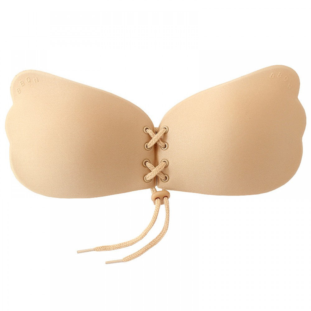 Pair Adhesive Invisible Backless Sticky Seamless Push Up Strapless Bra Skin - Shop N Save