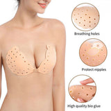 Self Adhesive Breathable Strapless Silicone Bra - Skin - Shop N Save